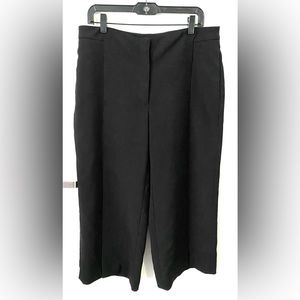 White House Black Market Wide Leg Cropped Pant Size 14 L